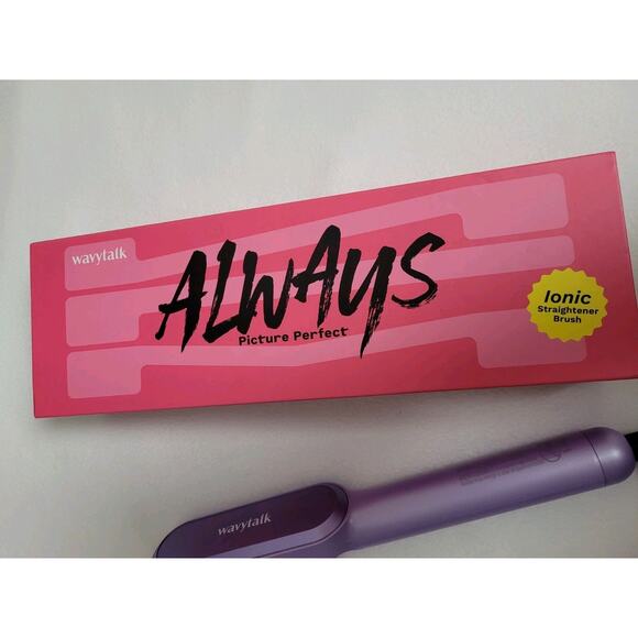 Wavytalk Hair Straightener Brush, Sleek Sweep Ionic Straightening Brush - Picture 3 of 12